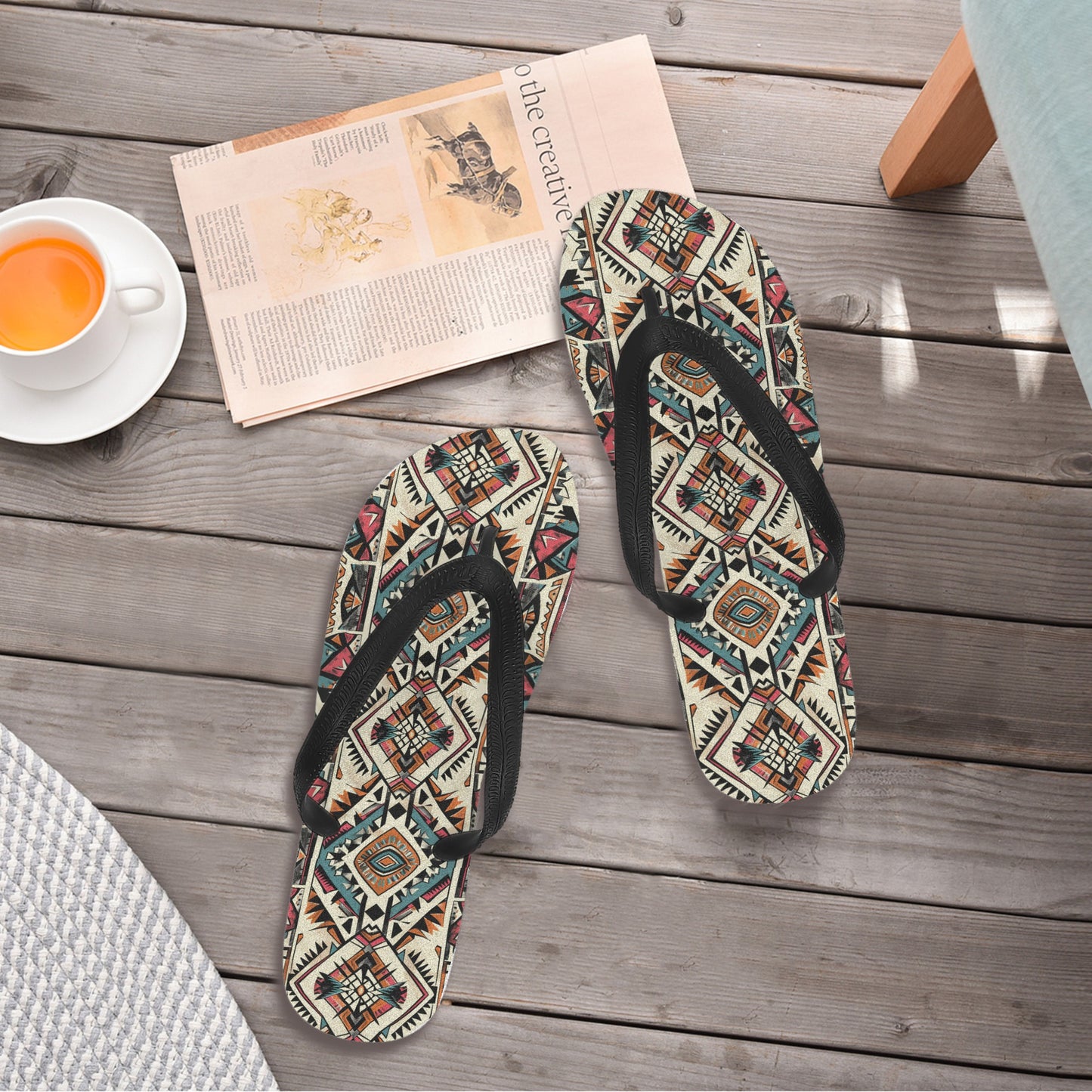 Aztec Edge Womens Flip Flops