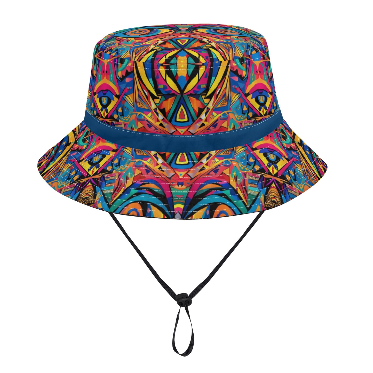 Vibrant Visions Bucket Hat with Adjustable String