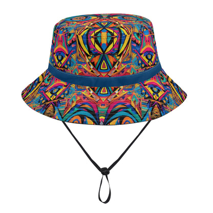 Vibrant Visions Bucket Hat with Adjustable String