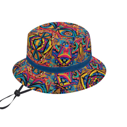 Vibrant Visions Bucket Hat with Adjustable String