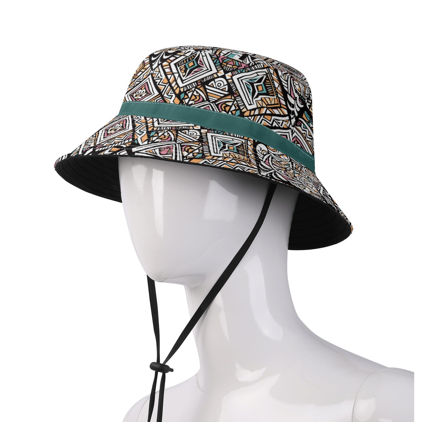 Geotribal Matrix Bucket Hat with Adjustable String