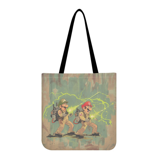 Mario Bros. Ghostbusters Tote Bag