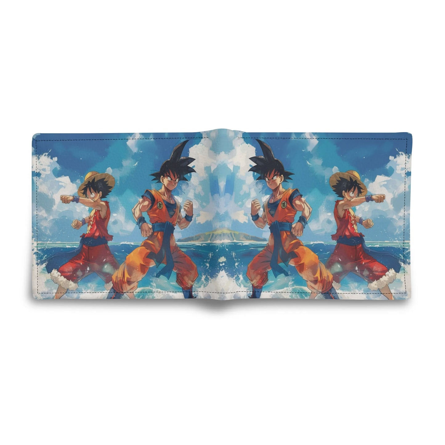 Goku & Luffy Team-Up PU Leather Wallet