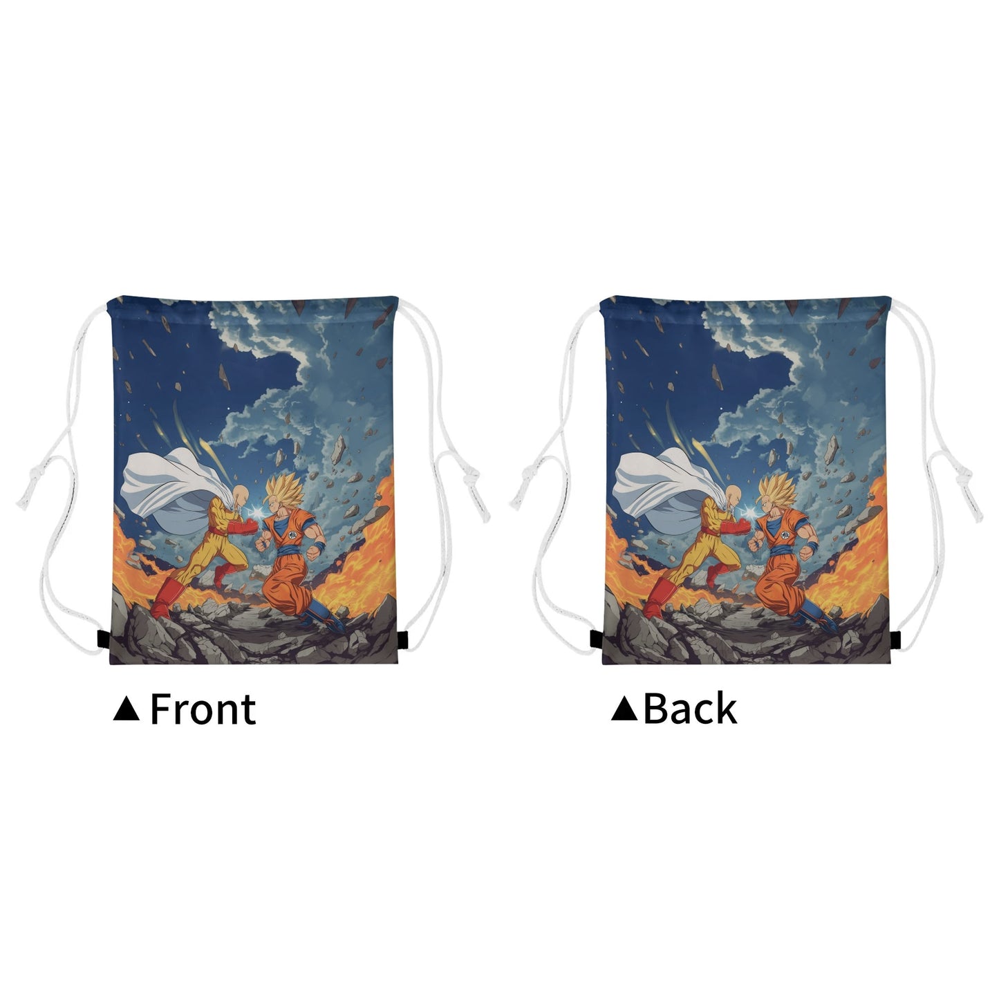 Satima vs. Goku Drawstring Bag