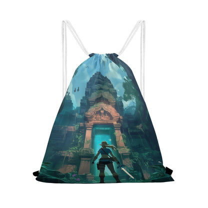 Zelda Tomb Raider Drawstring Bag