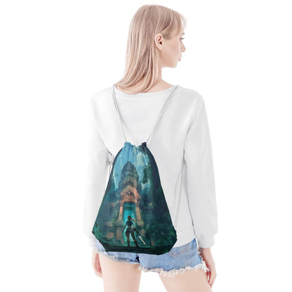 Zelda Tomb Raider Drawstring Bag