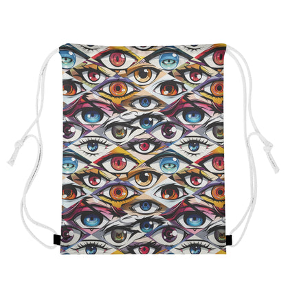 Anime Eyes Drawstring Bag