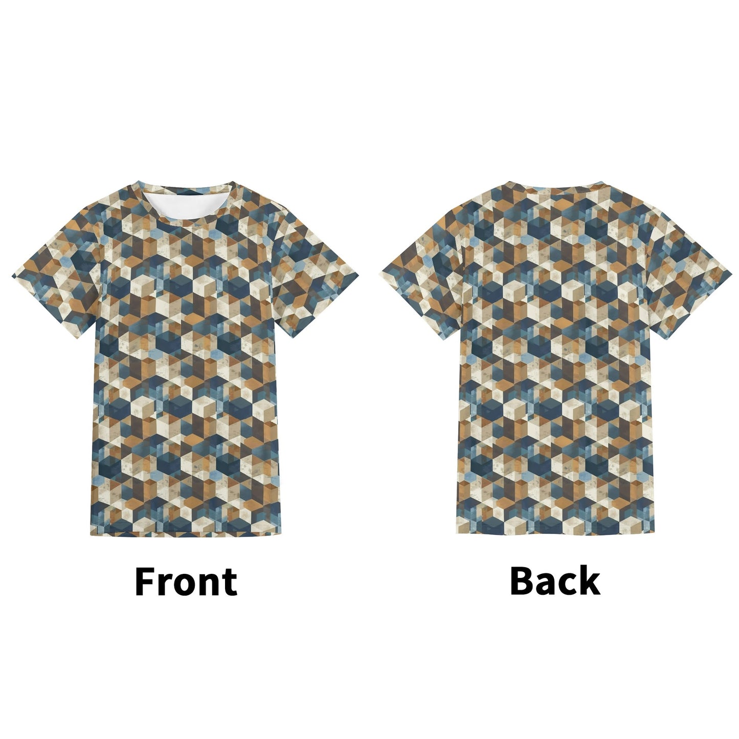 Cubist Terrain Short Sleeve T-Shirt