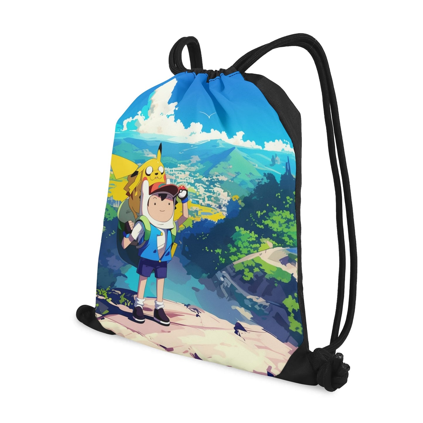 Pokéventure Time Drawstring Bag