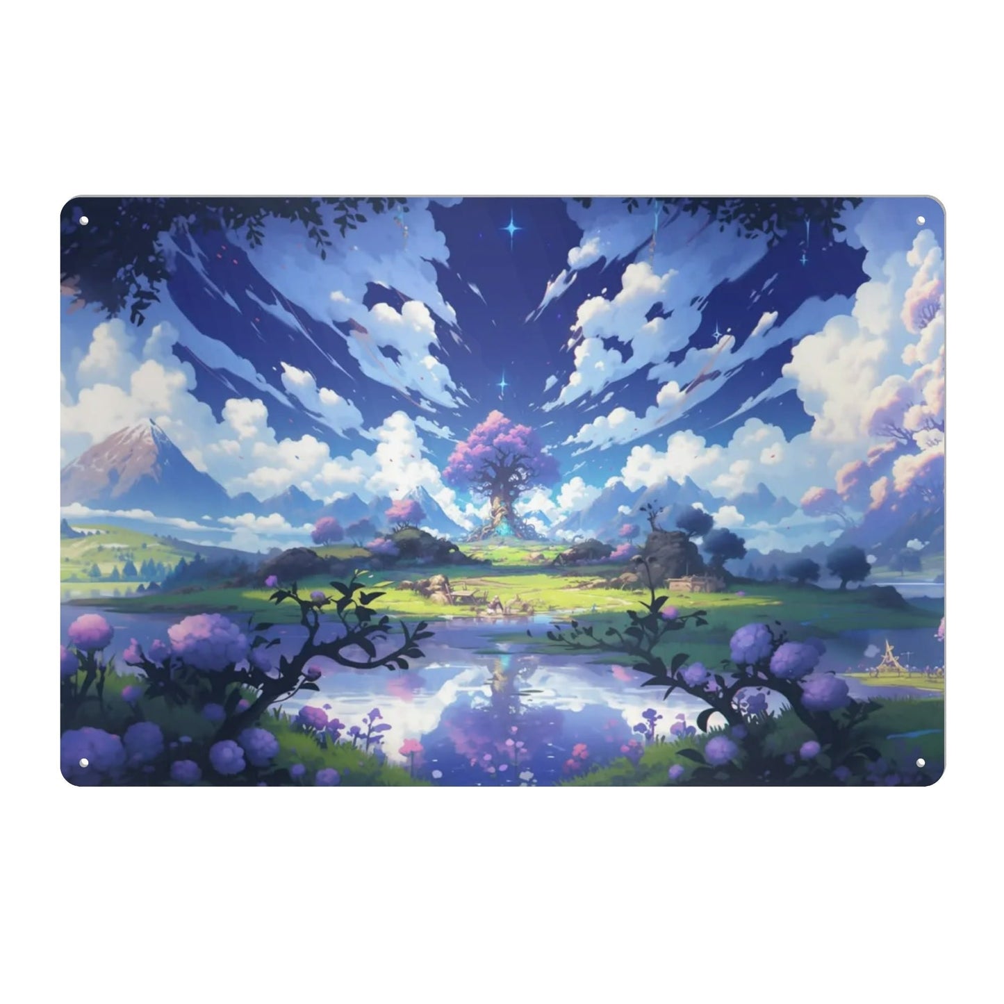 Mana Tree Iron Sheet Wall Artwork