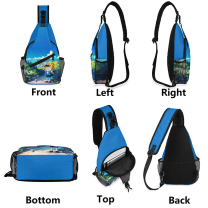 Pokéventure Time Chest Crossbody Bag with Adjustable Strap