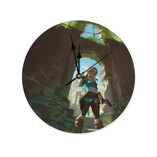 Zelda Tomb Raider Wall Clock - Version 2 (10-16 Inch)