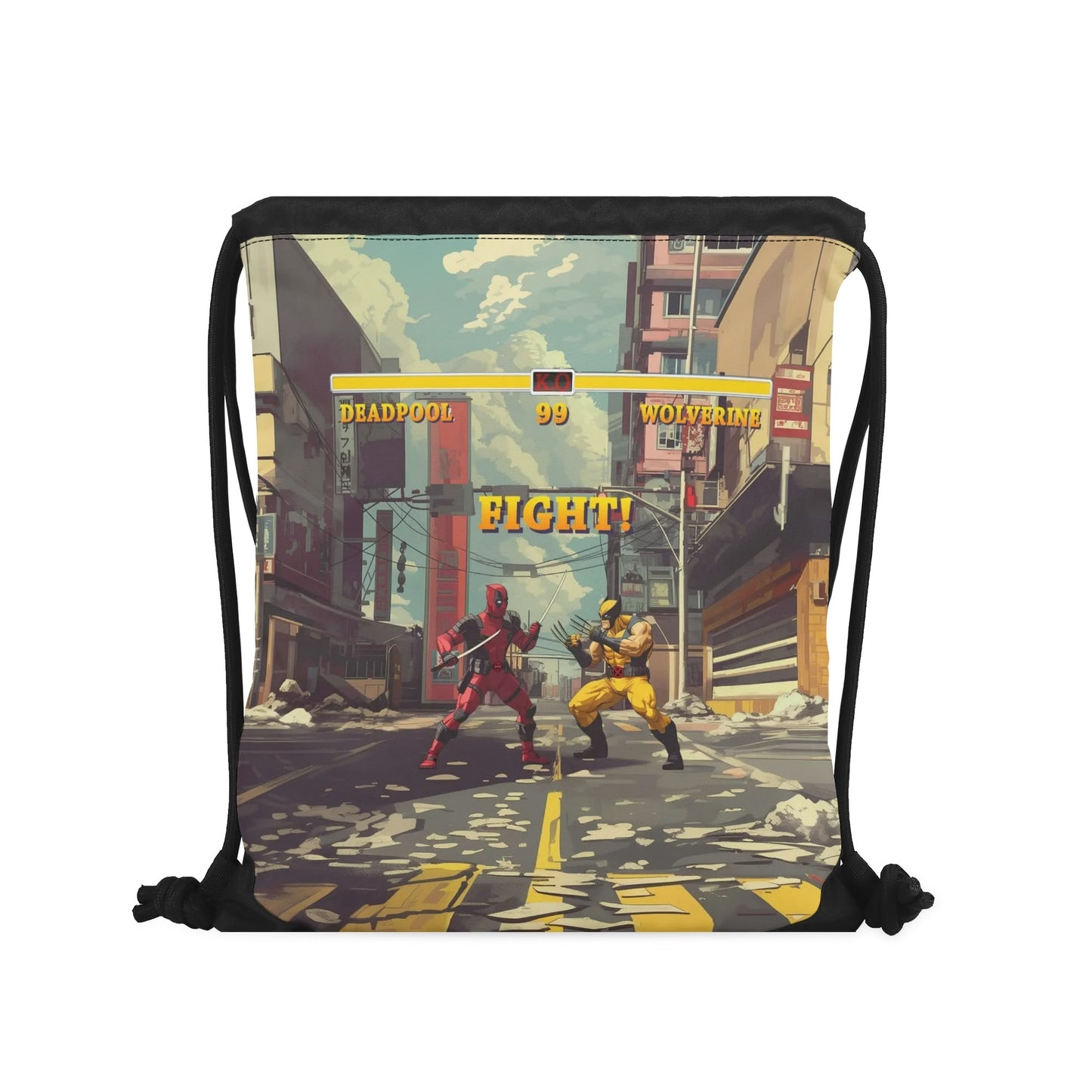 Arcade Clash: Regeneration Rumble Drawstring Bag