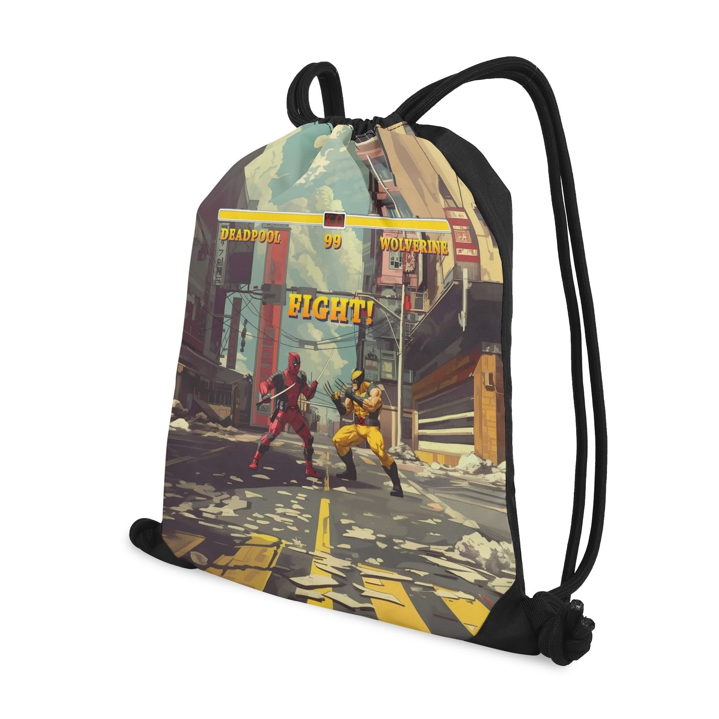 Arcade Clash: Regeneration Rumble Drawstring Bag