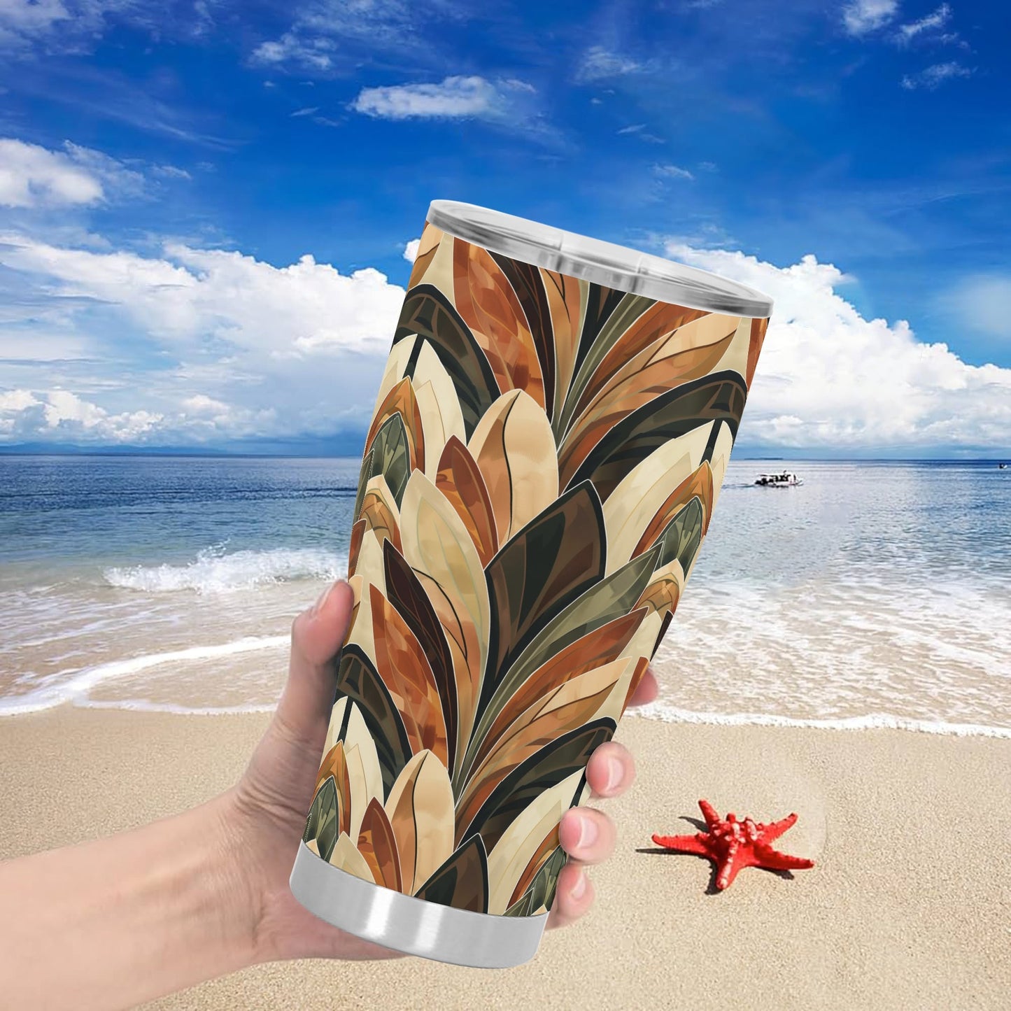 Autumnal Flora Stainless Steel Tumbler 30oz