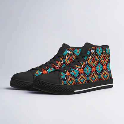 Tribal Groove Men's High-Top Canvas Shoes