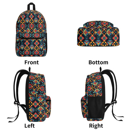 Neon Tribal Fusion Vintage Backpack