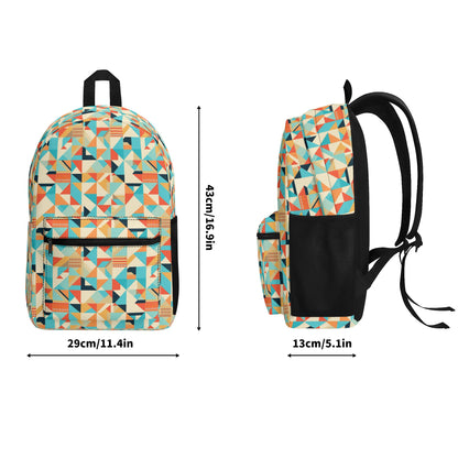 Urban Rhythm Geometric Vintage Backpack