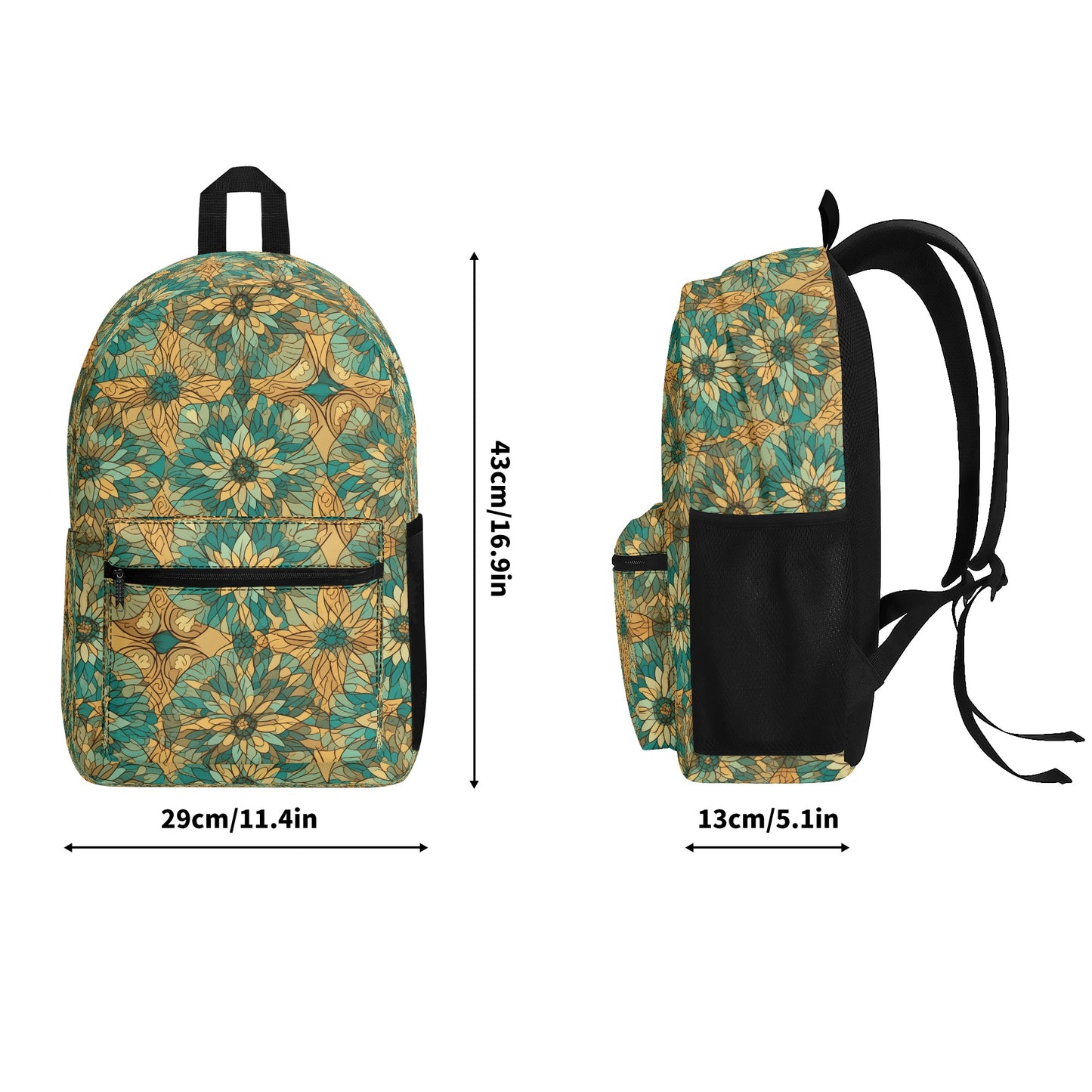 Aurora Floral Harmony Vintage Backpack