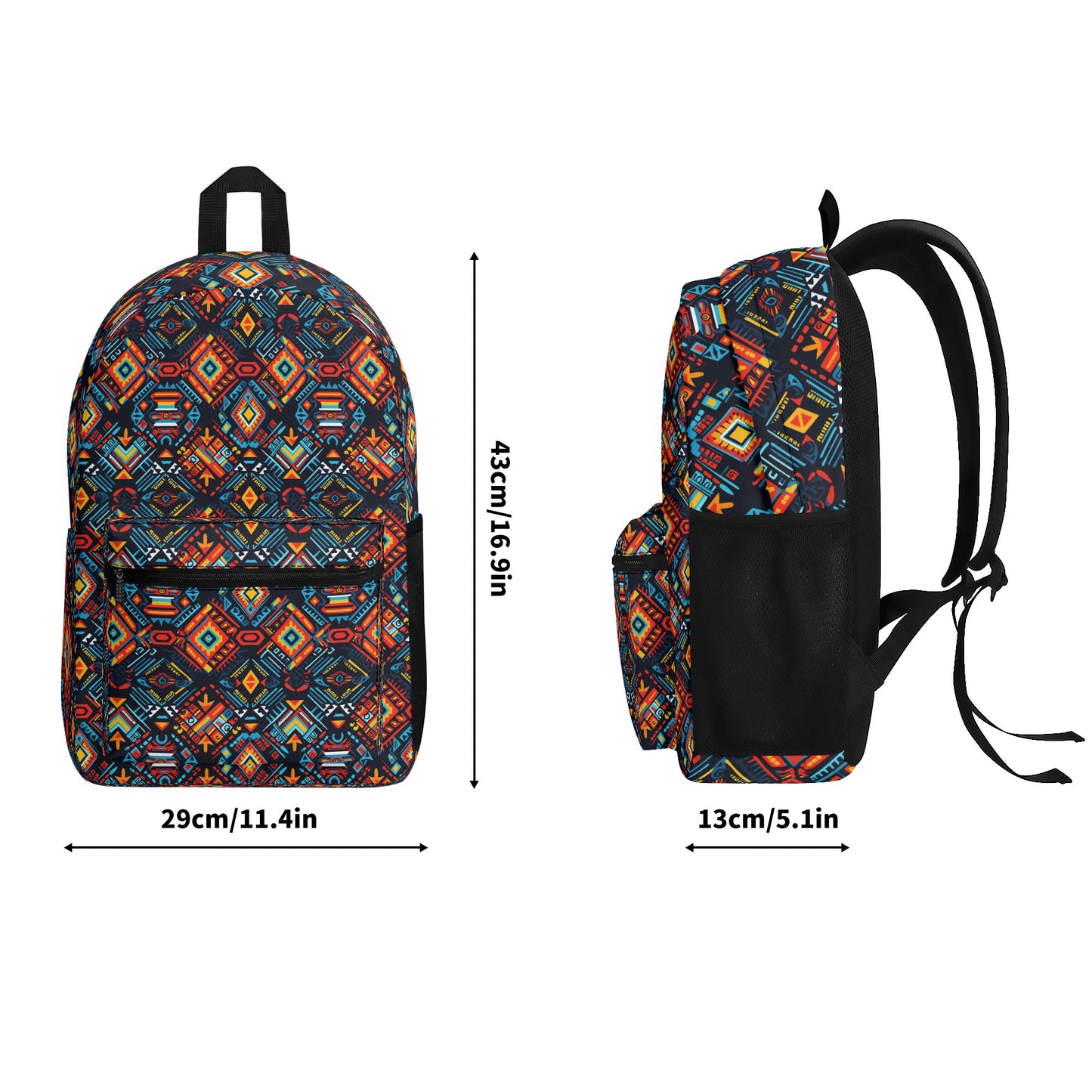 Tribal Mosaic Explorer Vintage Backpack