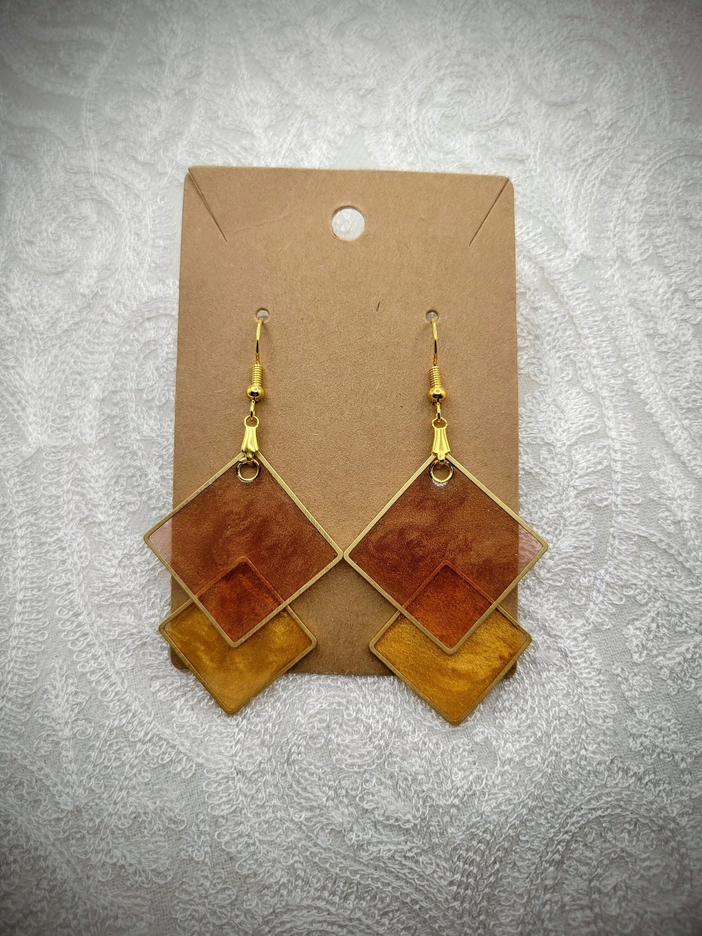 Geometric Square Earrings