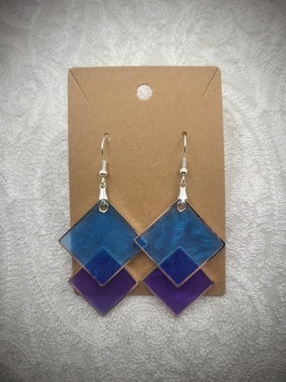 Geometric Square Earrings