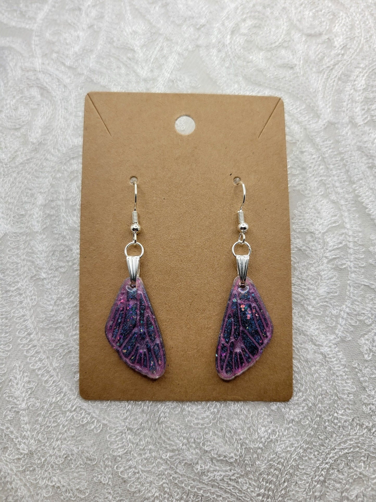 Butterfly Wing Iridescent Earrings