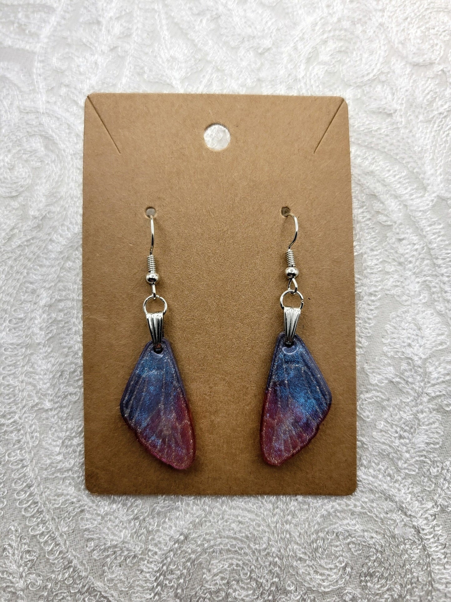 Butterfly Wing Iridescent Earrings