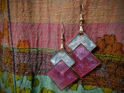 Geometric Square Earrings