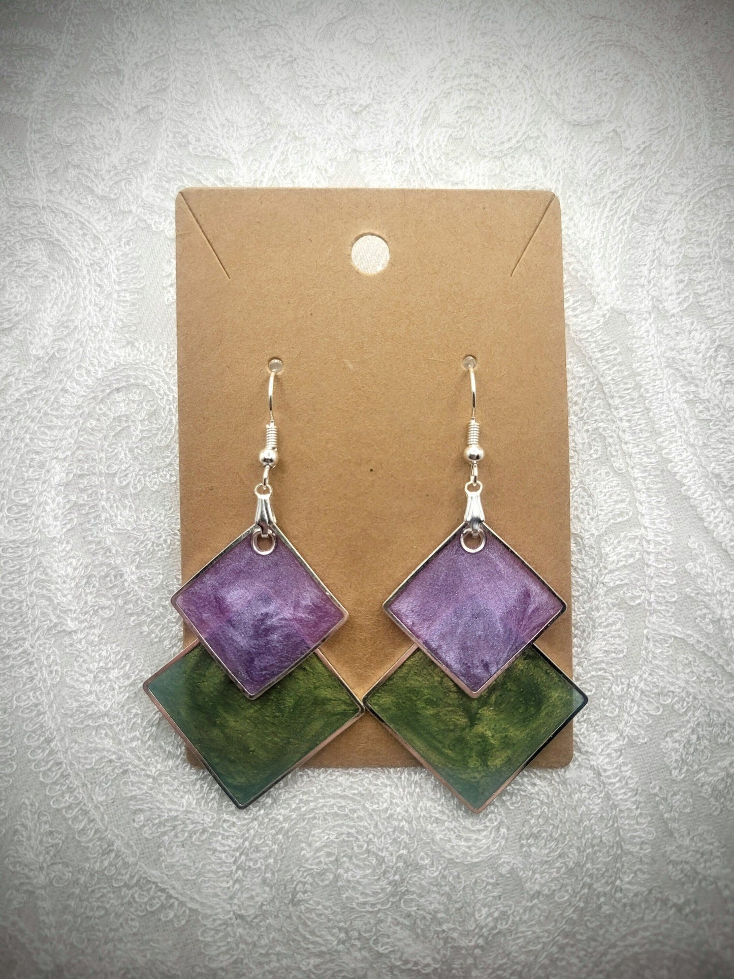 Geometric Square Earrings