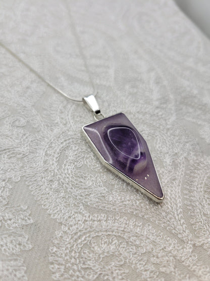 Banded Amethyst Stone Pendant