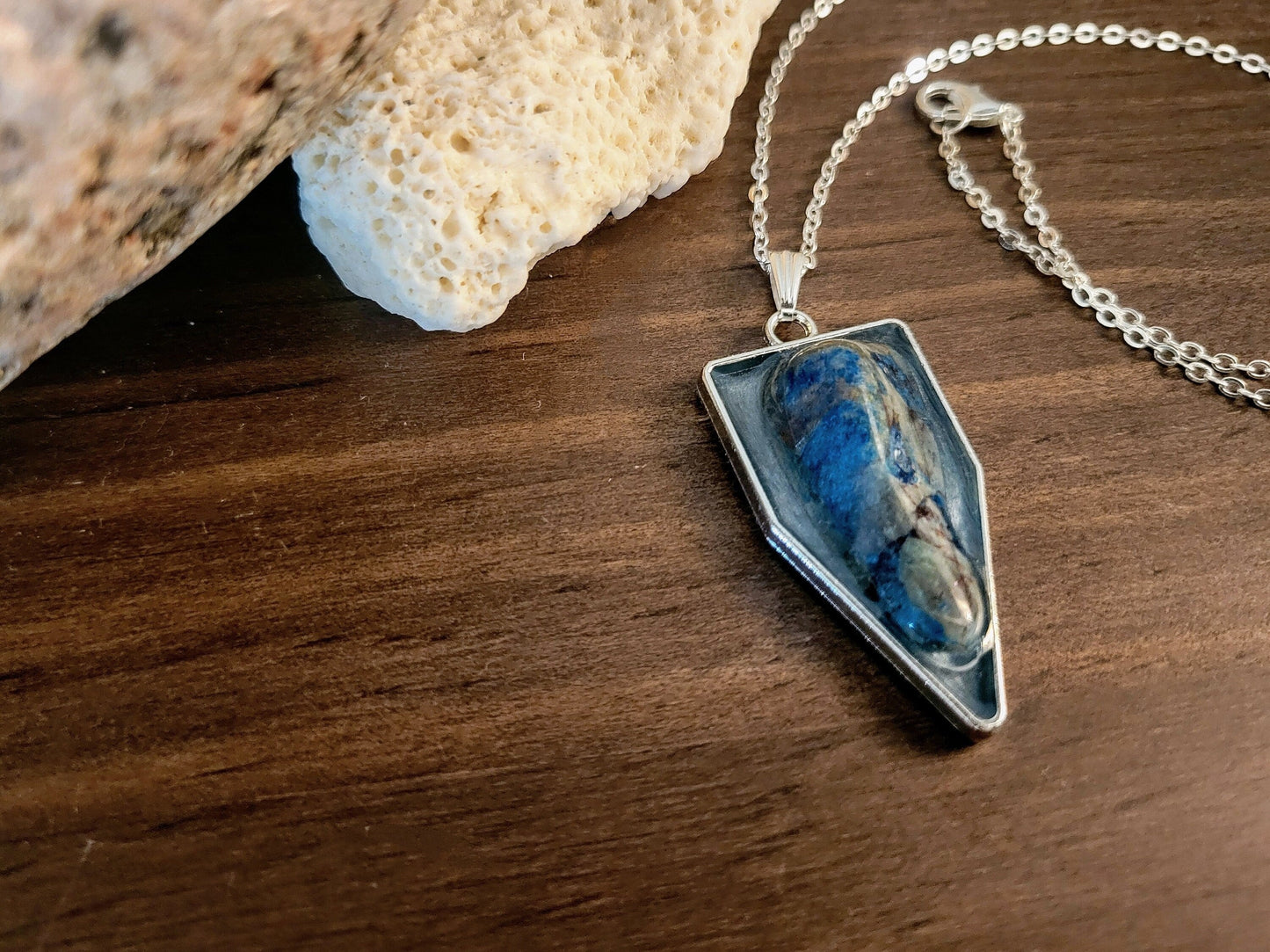 Blue Apatite Stone Pendant