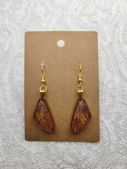 Butterfly Wing Iridescent Earrings