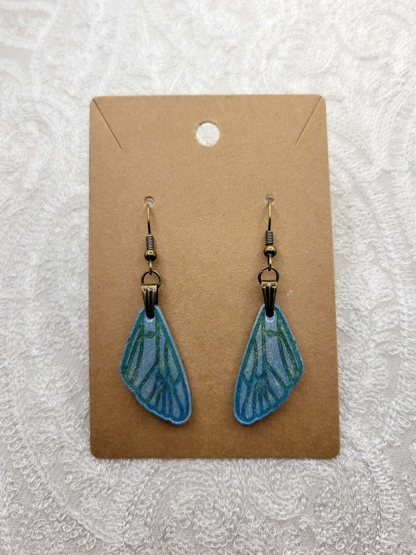 Butterfly Wing Iridescent Earrings